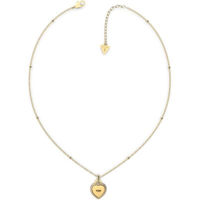Guess Halsschmuck, Fine Heart Halskette, (Edelstahl, 40 cm) Guess Halsschmuck, Fine Heart Halskette, (Edelstahl, 40 cm)