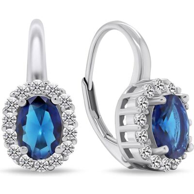 Brilio, Ohrringe, Silver - Luxury silver earrings with zircons EA745WB, (Silber) Brilio, Ohrringe, Silver - Luxury silver earrings with zircons EA745WB, (Silber)