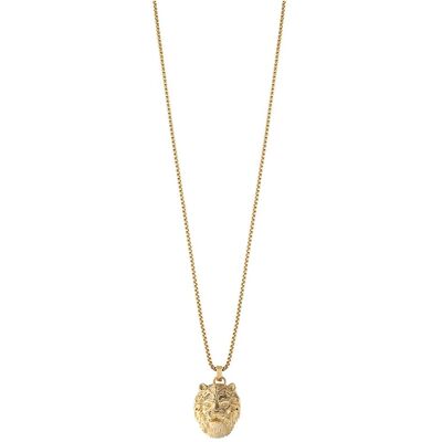 Guess Halsschmuck, Gold plated necklace with lion king Lion King JUMN01387JWYGT / U (M), (Edelstahl) Guess Halsschmuck, Gold plated necklace with lion king Lion King JUMN01387JWYGT / U (M), (Edelstahl)