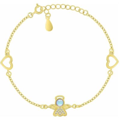 Brilio, Armschmuck, Silver - Delicate gold-plated bracelet with an angel BRC215Y, (Silber) Brilio, Armschmuck, Silver - Delicate gold-plated bracelet with an angel BRC215Y, (Silber)