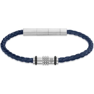Police, Armschmuck, Men Ìs Ryder Blue Leather Bracelet PEAGB0036203, (19 cm, Edelstahl, Leder) Police, Armschmuck, Men Ìs Ryder Blue Leather Bracelet PEAGB0036203, (19 cm, Edelstahl, Leder)