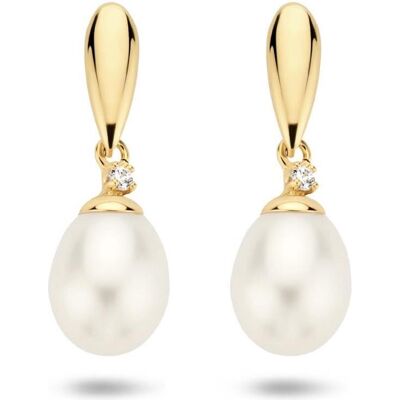 Marie, Ohrringe, Celeste Earparts Perlen und Zirkonia, (Süsswasserperle und Zirkonia) Marie, Ohrringe, Celeste Earparts Perlen und Zirkonia, (Süsswasserperle und Zirkonia)