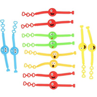LG Imports, Armschmuck, Armband Smile Face Color, 12er Set., (19 cm, Kunststoff) LG Imports, Armschmuck, Armband Smile Face Color, 12er Set., (19 cm, Kunststoff)