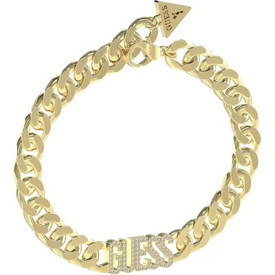 Guess Armschmuck, - Timeless Gold Plated Arm Party Bracelet JUBB04222JWYG - Length: 21 cm, (21 cm, Leder, Silber, Stahl) Guess Armschmuck, - Timeless Gold Plated Arm Party Bracelet JUBB04222JWYG - Length: 21 cm, (21 cm, Leder, Silber, Stahl)
