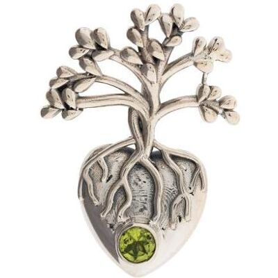 Berk, Kettenanhänger, Anhänger Lebensbaum mit Peridot Berk, Kettenanhänger, Anhänger Lebensbaum mit Peridot