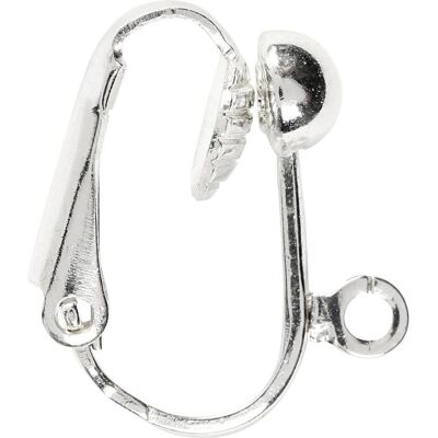 Creativ Company, Ohrringe, Clip-On Earrings, (Silberfarben) Creativ Company, Ohrringe, Clip-On Earrings, (Silberfarben)