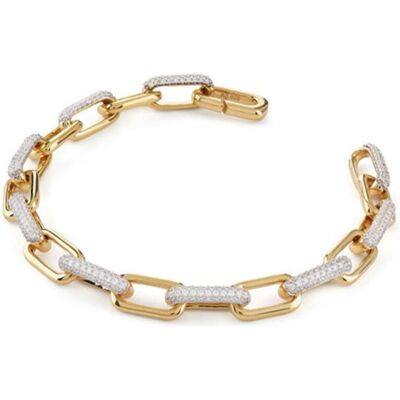 Guess Armschmuck, - Distinctive gold plated bracelet with cubic zirconia Nuances JSBB04534JWYG - Length: 18.5 cm, (18.50 cm) Guess Armschmuck, - Distinctive gold plated bracelet with cubic zirconia Nuances JSBB04534JWYG - Length: 18.5 cm, (18.50 cm)