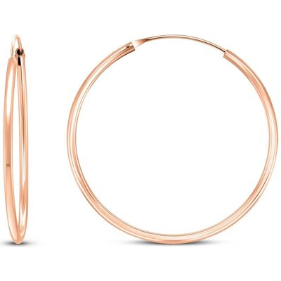 Brilio, Ohrringe, Silver - Timeless bronze hoop earrings EA020R - Diameter: 2.5 cm Brilio, Ohrringe, Silver - Timeless bronze hoop earrings EA020R - Diameter: 2.5 cm