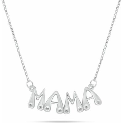 Brilio, Halsschmuck, Silver - Silver necklace for women Mama NCL189W, (Silber) Brilio, Halsschmuck, Silver - Silver necklace for women Mama NCL189W, (Silber)