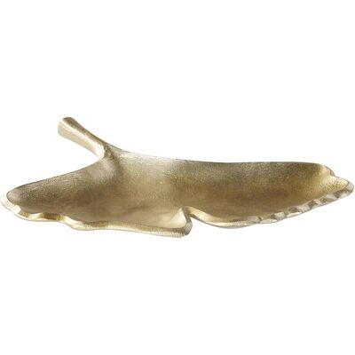 Beliani, Dekoschale, Dekoschale Aluminium gold Ginkgo Blätter 2er Set PALENQUE Beliani, Dekoschale, Dekoschale Aluminium gold Ginkgo Blätter 2er Set PALENQUE