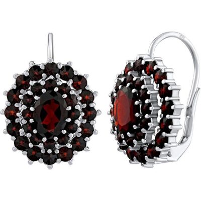 Silvego, Ohrringe, Luxury silver earrings with real Czech garnet SILVEGO380020, (925 Sterling Silber) Silvego, Ohrringe, Luxury silver earrings with real Czech garnet SILVEGO380020, (925 Sterling Silber)