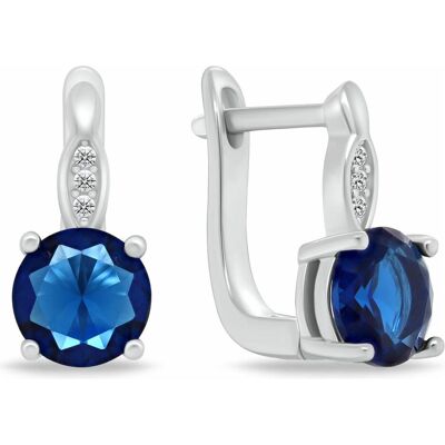 Brilio, Ohrringe, Silver - Luxury silver earrings with darkue zircons EA548WB, (Silber) Brilio, Ohrringe, Silver - Luxury silver earrings with darkue zircons EA548WB, (Silber)