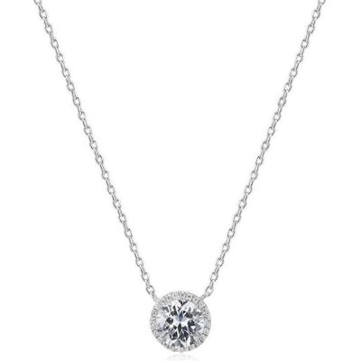 Beneto, Halsschmuck, Silver necklace with sparkling pendant AGS777 / 48 (L), (Silber) Beneto, Halsschmuck, Silver necklace with sparkling pendant AGS777 / 48 (L), (Silber)