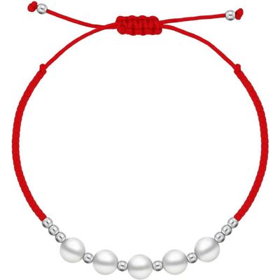 Brilio, Armschmuck, Silver - Black fabric bracelet with Majorica pearls BRC144WBC, (Silber, Stoff) Brilio, Armschmuck, Silver - Black fabric bracelet with Majorica pearls BRC144WBC, (Silber, Stoff)