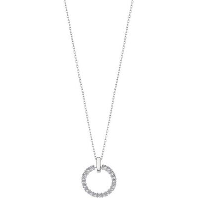 Lotus Halsschmuck, Silver - Charming silver necklace with clear zircons LP3100-1 / 1, (Silber) Lotus Halsschmuck, Silver - Charming silver necklace with clear zircons LP3100-1 / 1, (Silber)