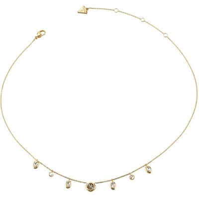 Guess Halsschmuck, Jaipur Splendor 16-18" Crystals & 4G Necklace, (Edelstahl, Glas) Guess Halsschmuck, Jaipur Splendor 16-18" Crystals & 4G Necklace, (Edelstahl, Glas)
