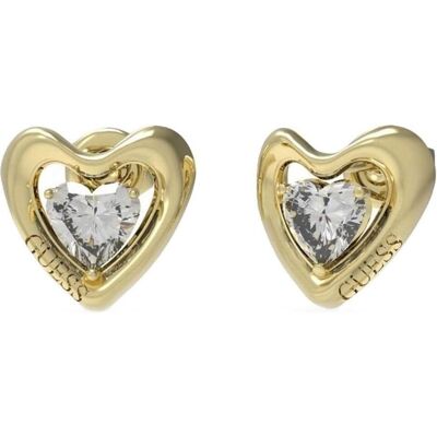Guess Ohrringe, - Gold-plated steel earrings Hearts Beloved JUBE05024JWYGT/U, (Stahl) Guess Ohrringe, - Gold-plated steel earrings Hearts Beloved JUBE05024JWYGT/U, (Stahl)