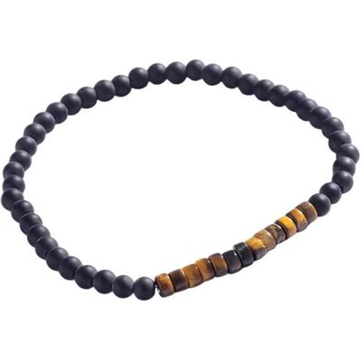 Marc Armschmuck, Malone - Tiger Eye Beaded Bracelet for Men MCGB5103, (Tigerauge) Marc Armschmuck, Malone - Tiger Eye Beaded Bracelet for Men MCGB5103, (Tigerauge)