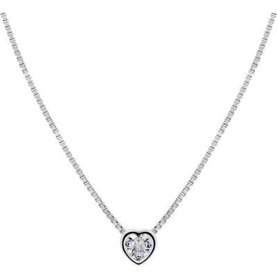 Brilio, Halsschmuck, Silver - Charming Silver Heart Necklace NCL26W (Chain. Pendant) Brilio, Halsschmuck, Silver - Charming Silver Heart Necklace NCL26W (Chain. Pendant)