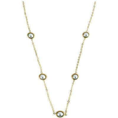 Emily Westwood, Halsschmuck, Vergoldete Halskette mit Perlen Orelia EWN260826G Emily Westwood, Halsschmuck, Vergoldete Halskette mit Perlen Orelia EWN260826G