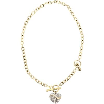 Guess Halsschmuck, Jewellery JUBN04494JWYGT-U Collier Goudkleurig, (Edelstahl, Glas) Guess Halsschmuck, Jewellery JUBN04494JWYGT-U Collier Goudkleurig, (Edelstahl, Glas)