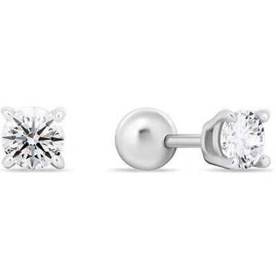 Brilio, Ohrringe, Silver - Silver stud earrings with clear zircons EA923/4/5W - Diameter: 0.8 cm, (Silber) Brilio, Ohrringe, Silver - Silver stud earrings with clear zircons EA923/4/5W - Diameter: 0.8 cm, (Silber)
