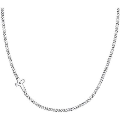 Morellato, Halsschmuck, Steel necklace with cross SKR62 (M), (Edelstahl) Morellato, Halsschmuck, Steel necklace with cross SKR62 (M), (Edelstahl)