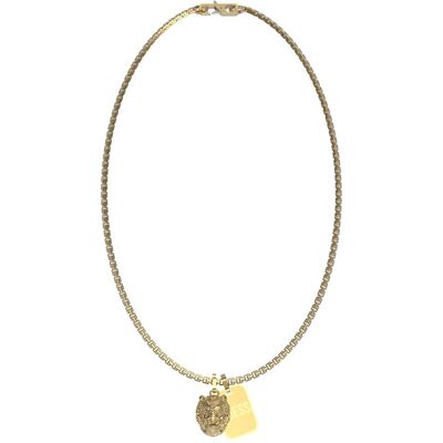 Guess Halsschmuck, Modern gold plated necklace Lion King JUMN01300JWYGT / U (M), (Edelstahl, 66 cm) Guess Halsschmuck, Modern gold plated necklace Lion King JUMN01300JWYGT / U (M), (Edelstahl, 66 cm)