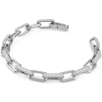 Guess Armschmuck, - Solid silver bracelet with cubic zirconia Nuances JSBB04537JWRH - Length: 18.5 cm, (18.50 cm, Massivsilber) Guess Armschmuck, - Solid silver bracelet with cubic zirconia Nuances JSBB04537JWRH - Length: 18.5 cm, (18.50 cm, Massivsilber)