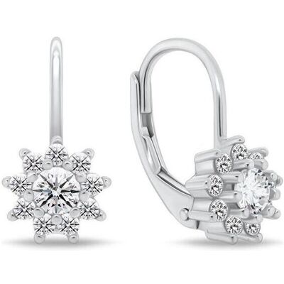 Brilio, Ohrringe, Sparkling silver earrings with cubic zirconia EA1279W, (Silber) Brilio, Ohrringe, Sparkling silver earrings with cubic zirconia EA1279W, (Silber)