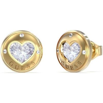 Guess Ohrringe, Rolling Hearts Romantic Gold Plated Earrings JUBE03349JWYGT/U, (Stahl) Guess Ohrringe, Rolling Hearts Romantic Gold Plated Earrings JUBE03349JWYGT/U, (Stahl)