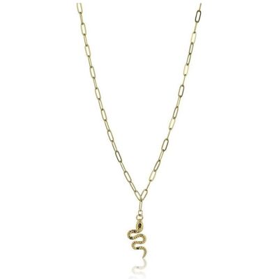 Marc Halsschmuck, Malone - Gold-plated women's necklace Lydia Blue Necklace MCN23022G Marc Halsschmuck, Malone - Gold-plated women's necklace Lydia Blue Necklace MCN23022G