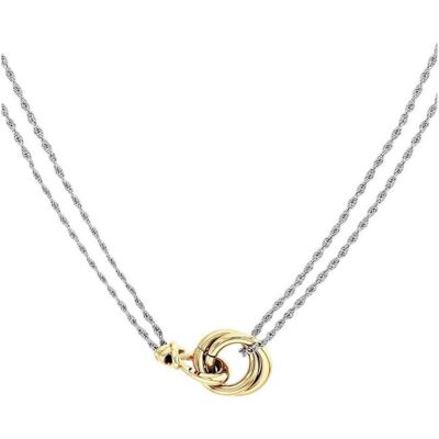 Tommy Hilfiger Halsschmuck, - Bicolor luxury necklace for women Nautical Knot 2780989, (Edelstahl) Tommy Hilfiger Halsschmuck, - Bicolor luxury necklace for women Nautical Knot 2780989, (Edelstahl)