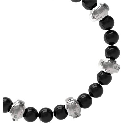 Guess Armschmuck, MULTI ONYX BRACELET Armband, (18.50 cm, Edelstahl) Guess Armschmuck, MULTI ONYX BRACELET Armband, (18.50 cm, Edelstahl)
