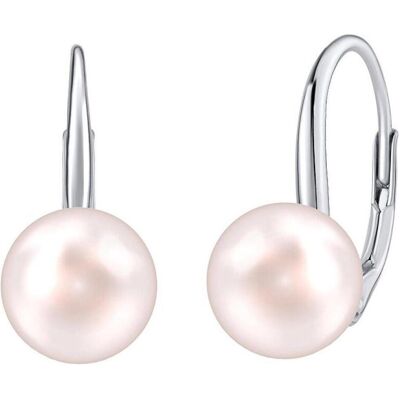 Silvego, Ohrringe, Silver earrings with light pink pearl Swarovski  Crystals VSW015ELPS, (Silber 925) Silvego, Ohrringe, Silver earrings with light pink pearl Swarovski  Crystals VSW015ELPS, (Silber 925)