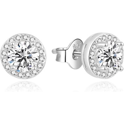 Beneto, Ohrringe, Beautiful silver earrings studs with zircons AGUP2303 (L), (Silber) Beneto, Ohrringe, Beautiful silver earrings studs with zircons AGUP2303 (L), (Silber)