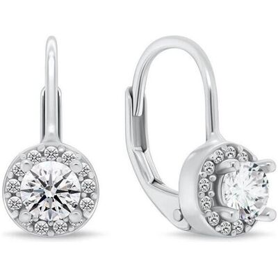 Brilio, Ohrringe, Elegant silver earrings with cubic zirconia EA1267W, (Silber) Brilio, Ohrringe, Elegant silver earrings with cubic zirconia EA1267W, (Silber)