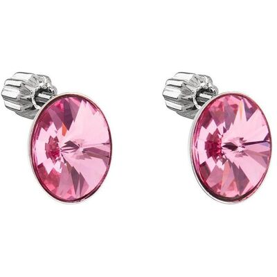 Evolution Group, Ohrringe, - Pink stud earrings with Swarovski crystals 31274.3 rose Evolution Group, Ohrringe, - Pink stud earrings with Swarovski crystals 31274.3 rose