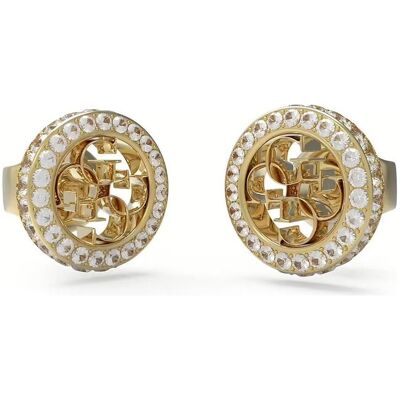 Guess Ohrringe, Fashion Gold Plated 4G Crush Earrings JUBE04164JWYGT/U, (Edelstahl, Silber 925) Guess Ohrringe, Fashion Gold Plated 4G Crush Earrings JUBE04164JWYGT/U, (Edelstahl, Silber 925)