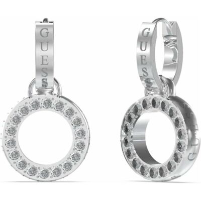 Guess Ohrringe, Circle Lights steel pendant earrings JUBE03167JWRHT/U, (Edelstahl) Guess Ohrringe, Circle Lights steel pendant earrings JUBE03167JWRHT/U, (Edelstahl)