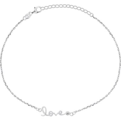 Brilio, Armschmuck, Silver - Romantic silver bracelet Love BRC66W, (Silber) Brilio, Armschmuck, Silver - Romantic silver bracelet Love BRC66W, (Silber)