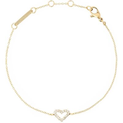 Daniel Wellington, Armschmuck, - Charming gold-plated bracelet with a heart Mirelle DW00401617 Daniel Wellington, Armschmuck, - Charming gold-plated bracelet with a heart Mirelle DW00401617