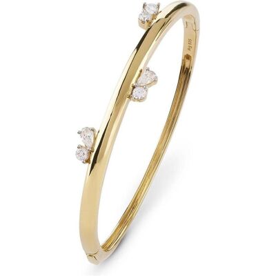 Guess Armschmuck, - Elegant bracelet in gold-plated silver Nuances JSBB04512JWYG - Diameter: 5.5cm, (5.50 cm, Silber) Guess Armschmuck, - Elegant bracelet in gold-plated silver Nuances JSBB04512JWYG - Diameter: 5.5cm, (5.50 cm, Silber)