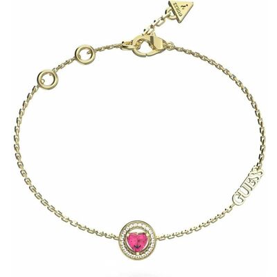 Guess Armschmuck, - Zartes vergoldetes Armband mit Zirkonen M'ama Non M'ama JUBB04668JWYGFC - Länge: 18,5 cm, (25 cm, Edelstahl) Guess Armschmuck, - Zartes vergoldetes Armband mit Zirkonen M'ama Non M'ama JUBB04668JWYGFC - Länge: 18,5 cm, (25 cm, Edelstahl)