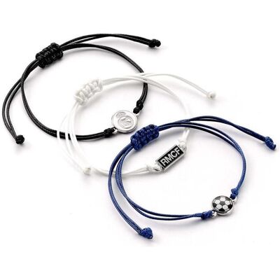 Armschmuck, Real Madrid Friendship Set 3 bracelets, (8.50 cm, Aluminium, Kupfer, Zinklegierung) Armschmuck, Real Madrid Friendship Set 3 bracelets, (8.50 cm, Aluminium, Kupfer, Zinklegierung)