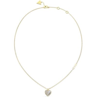 Guess Halsschmuck, Lovely Romantic Gold Plated Necklace JUBN03041JWYGWHT/U, (Edelstahl, 40 - 45 cm) Guess Halsschmuck, Lovely Romantic Gold Plated Necklace JUBN03041JWYGWHT/U, (Edelstahl, 40 - 45 cm)