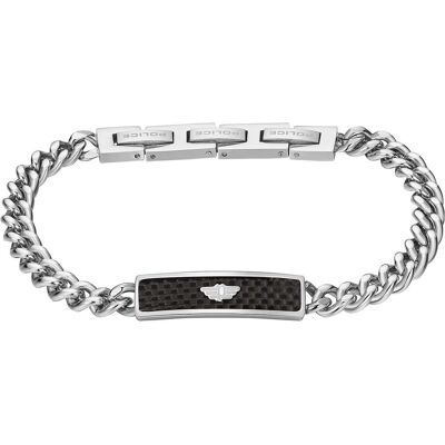 Police, Armschmuck, Engage II Armband, (21 cm, Edelstahl, Karbon) Police, Armschmuck, Engage II Armband, (21 cm, Edelstahl, Karbon)