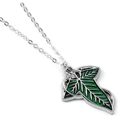 Carat, Halsschmuck, LE SEIGNEUR DES ANNEAUX - Feuille de Lorien - Collier, (925er Sterling Silber-Beschichtung) Carat, Halsschmuck, LE SEIGNEUR DES ANNEAUX - Feuille de Lorien - Collier, (925er Sterling Silber-Beschichtung)