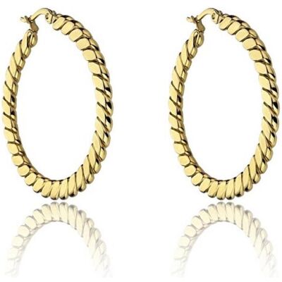 Marc Ohrringe, Malone Hannah Gold Earrings - Gold-Plated Hoop Design Marc Ohrringe, Malone Hannah Gold Earrings - Gold-Plated Hoop Design
