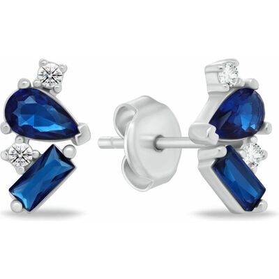Brilio, Ohrringe, Silver - Charming silver earrings with zircons EA1170WB, (Silber) Brilio, Ohrringe, Silver - Charming silver earrings with zircons EA1170WB, (Silber)